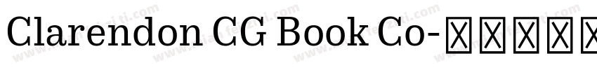 Clarendon CG Book Co字体转换